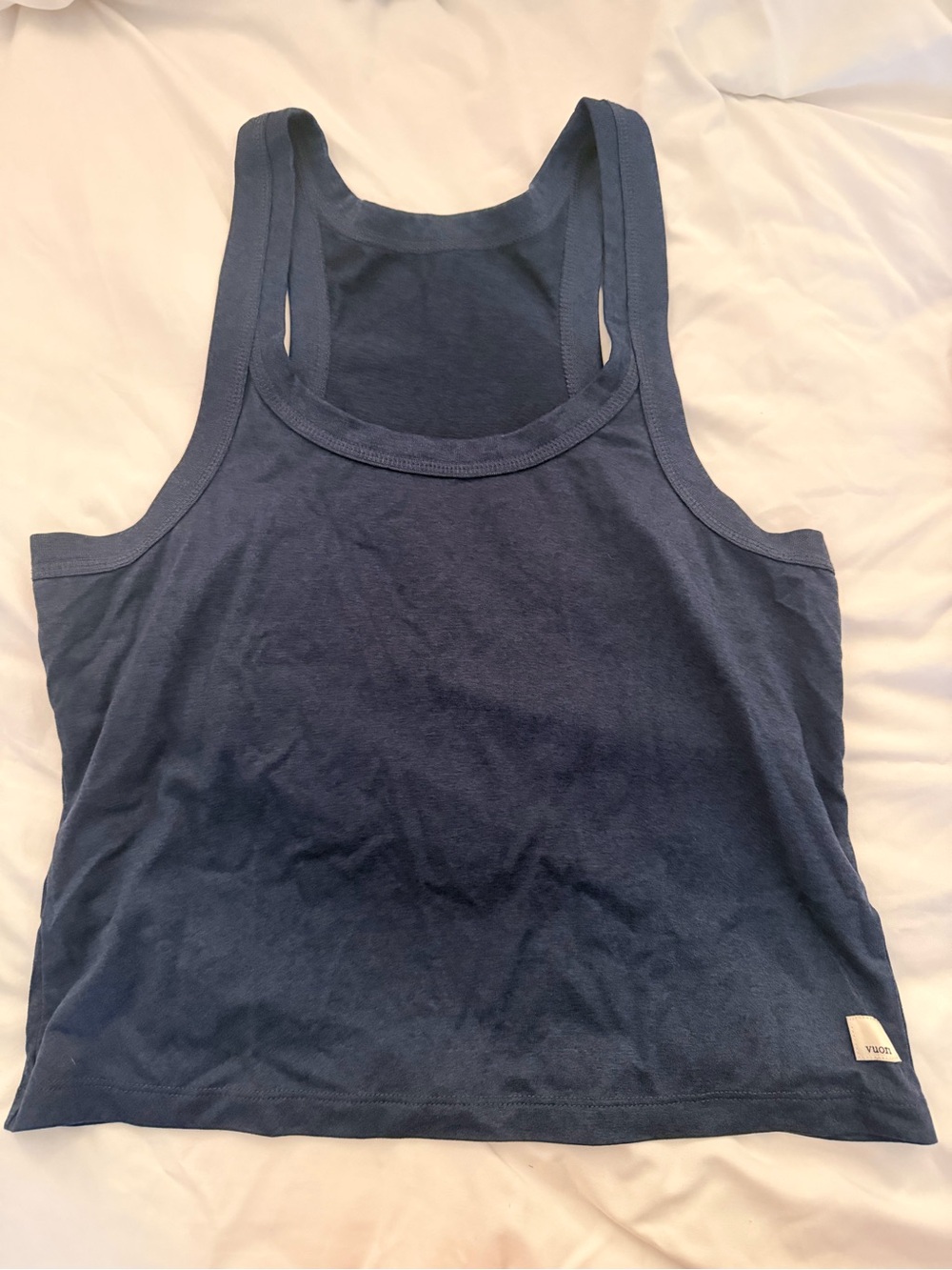Vuori Women’s Navy Blue Racerback Tank Top Size L. Worn once